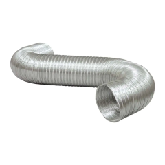 Deflecto 4" x 8' Semi-Rigid Aluminum Duct | A048/40