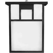 MaxLite 14w 2700K Mission-Style Lantern w/Photocell - Black