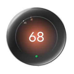 Google Nest Learning Thermostat (Gen 4) - Polished Silver