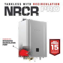 Noritz 199K BTU 11.1 gpm 0.98 UEF Tankless Water Heater w/ Recirculation Pump | NRCR-111DV