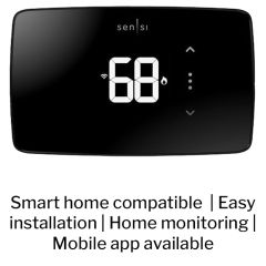 Copeland Sensi Lite Smart Thermostat, Black
