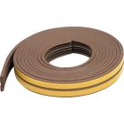 M-D 7/32" D x 3/8" W x 17' L Rubber Weatherstrip  - White